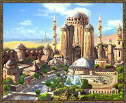 Схема вышивки «город из восточной сказки»
