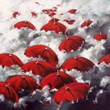 Схема вышивки «Дождь»