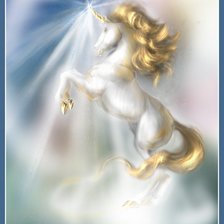 Схема вышивки «единорог»