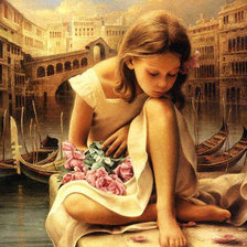 Схема вышивки «Девочка»