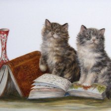 Схема вышивки «Котята»