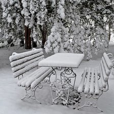 Схема вышивки «первый день зимы»