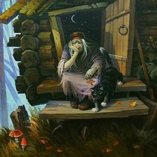 Схема вышивки «Баба Яга»