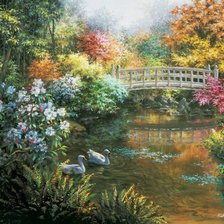 Схема вышивки «ники боэм 25 в осеннем парке»