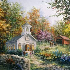 Схема вышивки «ники боэм 26 в церковь»