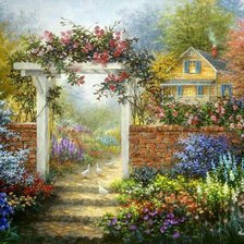 Схема вышивки «ники боэм 28 дорожка к дому»