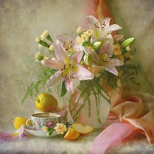 Схема вышивки «Букет лилий»