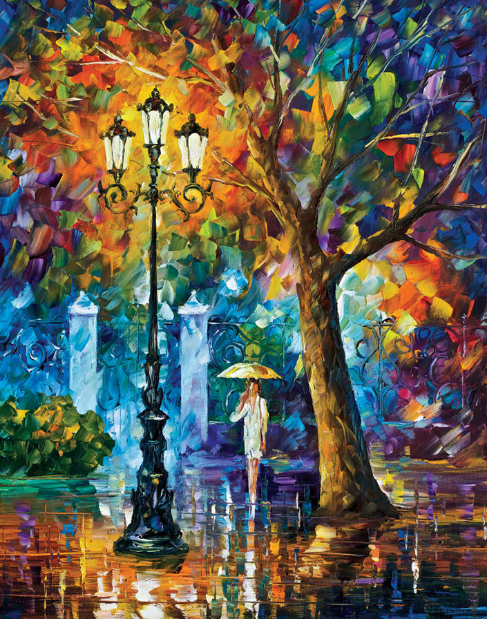 Прогулка - картина, художник афремов - оригинал