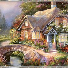 Схема вышивки «Дом упруда»