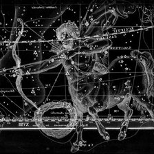 Схема вышивки «стрелец на звёздном небе»