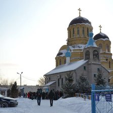 Схема вышивки «Храм святого праведного Иоанна Кронштадтского»