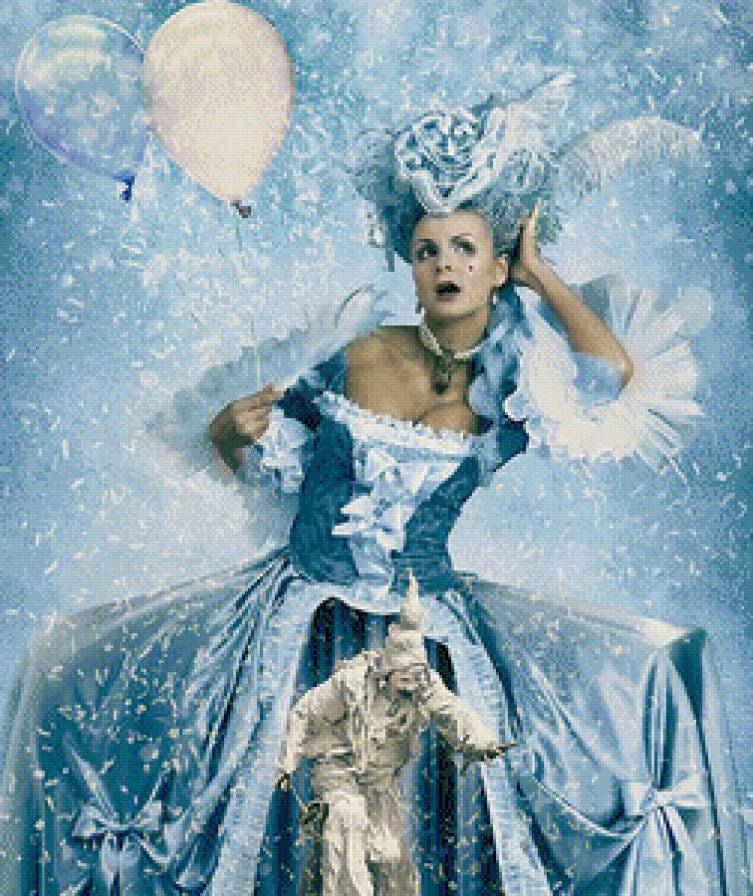 Circus - шарик, платье, кукла, цирк, девушка - предпросмотр