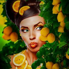 Схема вышивки «Under The Lemon Tree»