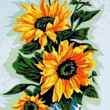 Схема вышивки «подсолнух»