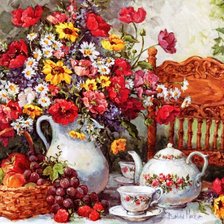 Схема вышивки «натюрморт для кухни»