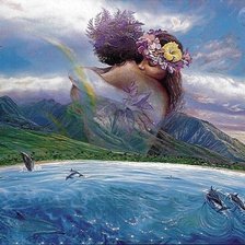 Схема вышивки «Рай для двоих»