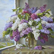 Схема вышивки «СИРЕНЬ»