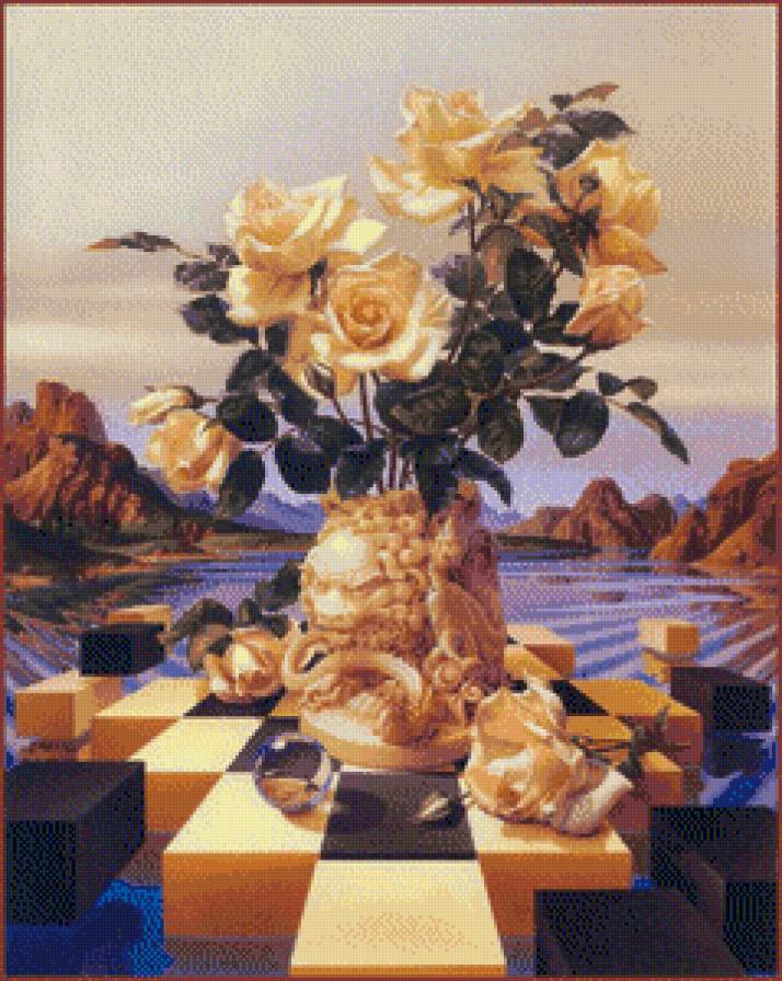 Натюрморт с стиле Дали - предпросмотр