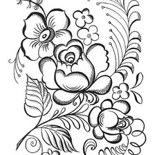 Схема вышивки «Гжель»