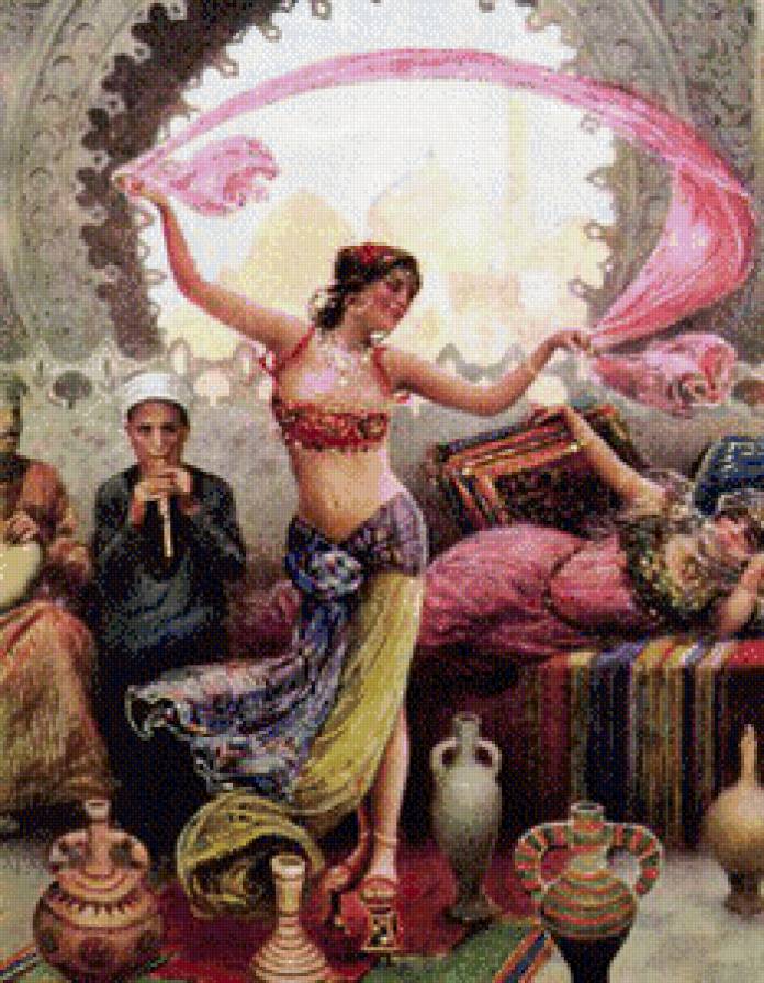 Танец - восток, девушка - предпросмотр