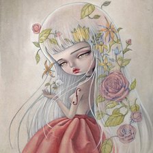 Схема вышивки «девочка»