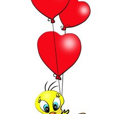 Схема вышивки «утенок, валентинка»