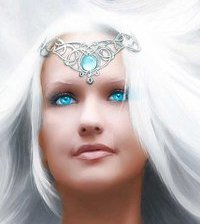 Схема вышивки «Девушка - зима»