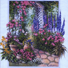 Схема вышивки «цветы»