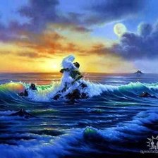 Схема вышивки «он она»