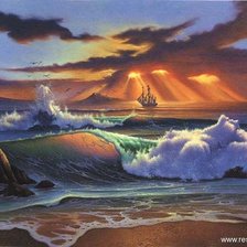 Схема вышивки «она вода2»