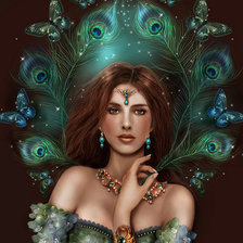 Схема вышивки «пава»