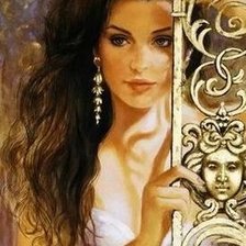 Схема вышивки «девушка»