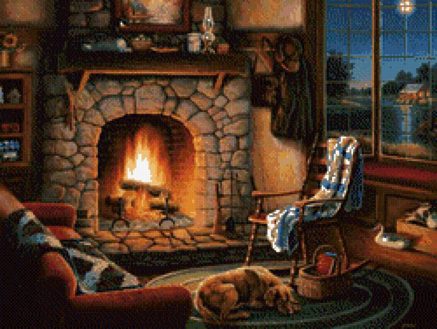 У камина - предпросмотр