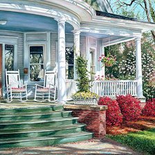 Схема вышивки «Терраса»