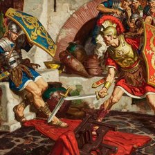 Схема вышивки «римляне»