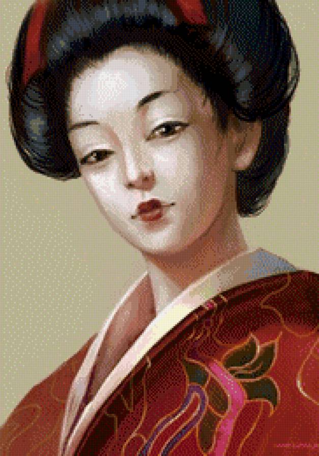 Японка - гейша, восток, японка, девушка, япония, азия - предпросмотр