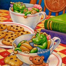 Схема вышивки «дракоша»