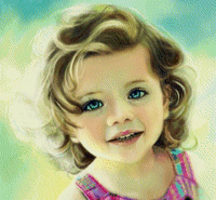 Девочка с голубыми глазами - девочка - предпросмотр