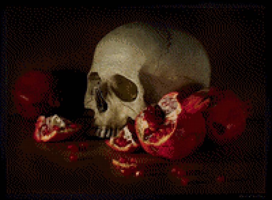 №568672 - натюрморт, гранат, фрукты - предпросмотр