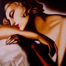 Схема вышивки «Сон. Т.Лемпицка»