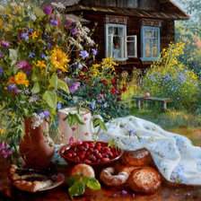 Схема вышивки «Wladimir Żdanow-Cieply wieczor»