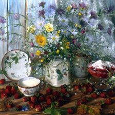 Схема вышивки «Wladimir Żdanow-Ranek na daczy»