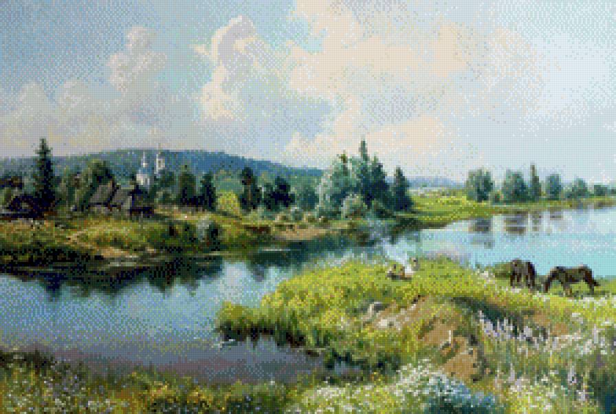 Wladimir Żdanow-Piekny dzien - pejzaz, natura, ziwopis - предпросмотр