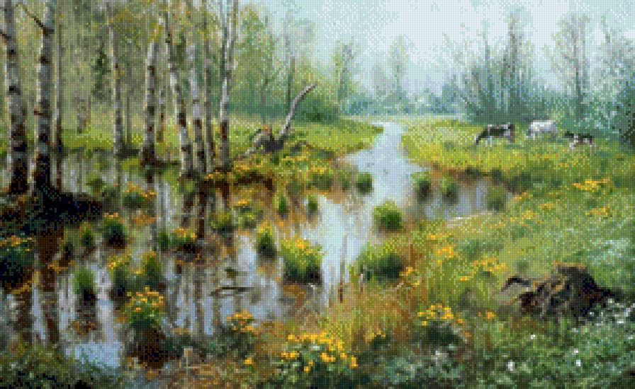 Wladimir Żdanow-Junyj maj - natura, pejzaz, ziwopis - предпросмотр