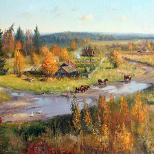 Схема вышивки «Wladimir Żdanow-Zlota jesien»