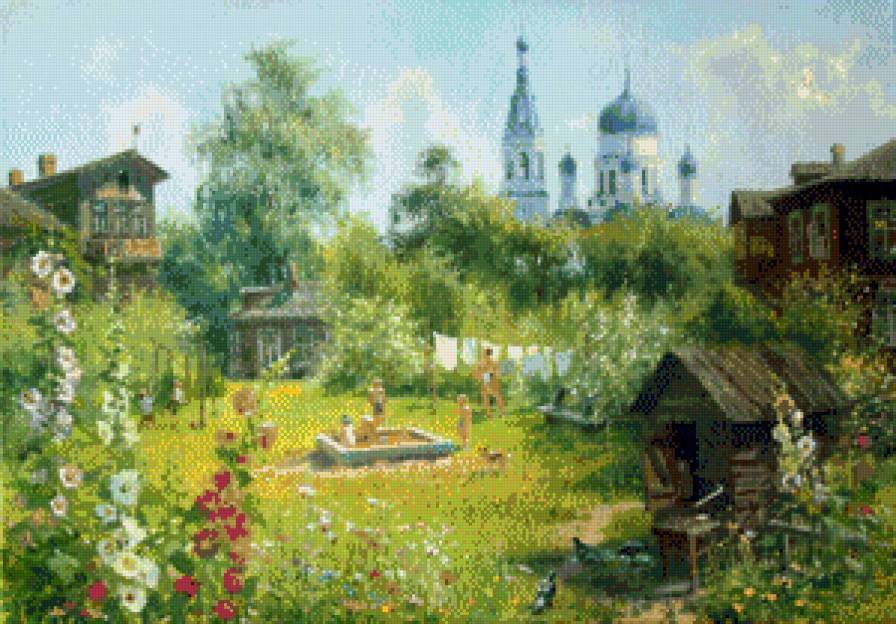 Wladimir Żdanow-Gatczynski dworek - pejzaz, natura, ziwopis - предпросмотр