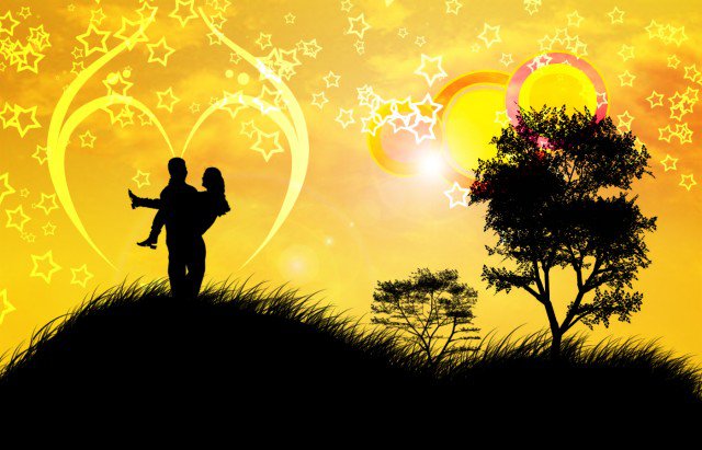 "Одиночество вдвоем" - абстракция, любовь, пара - оригинал