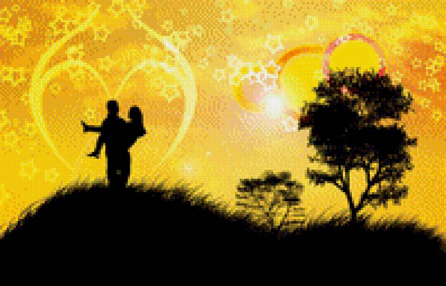 "Одиночество вдвоем" - пара, любовь, абстракция - предпросмотр