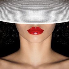 Схема вышивки «дама в шляпе»