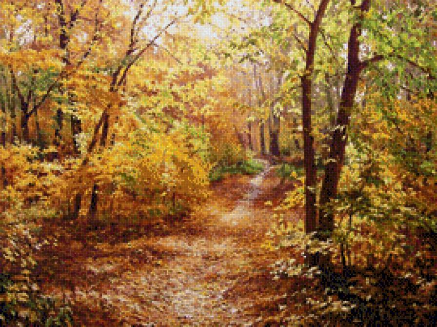 Gennadij Kiriczenko-Jesien - las, ziwopis, jesien - предпросмотр